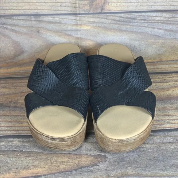 COCONUTS BY MATISSE black platform sandals size 9 - Picture 2 of 7